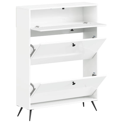 Shoe Cabinet BREDA 78 x 24 x 103 cm Engineered Wood