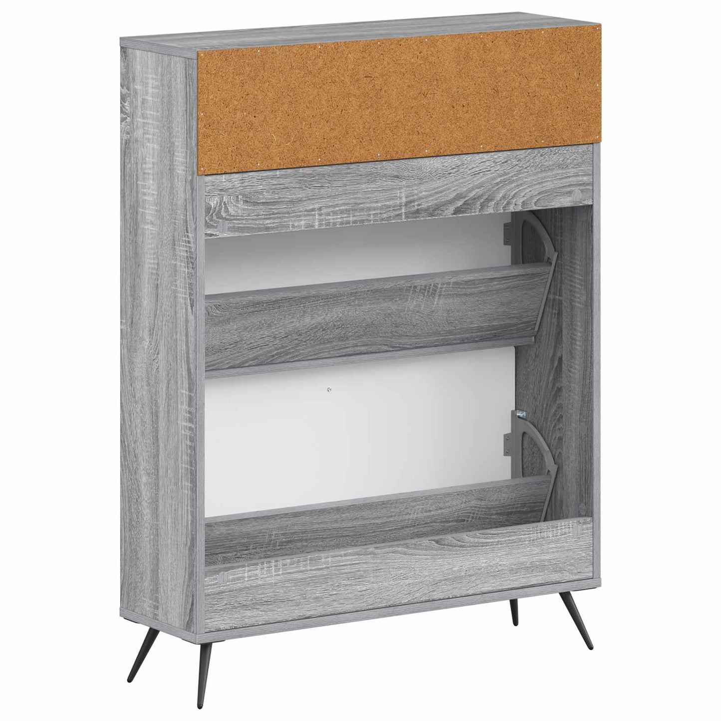 Shoe Cabinet BREDA 78 x 24 x 103 cm Engineered Wood Grey Sonoma
