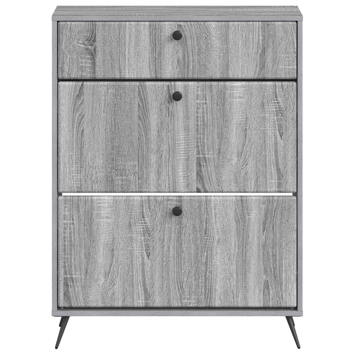 Shoe Cabinet BREDA 78 x 24 x 103 cm Engineered Wood Grey Sonoma