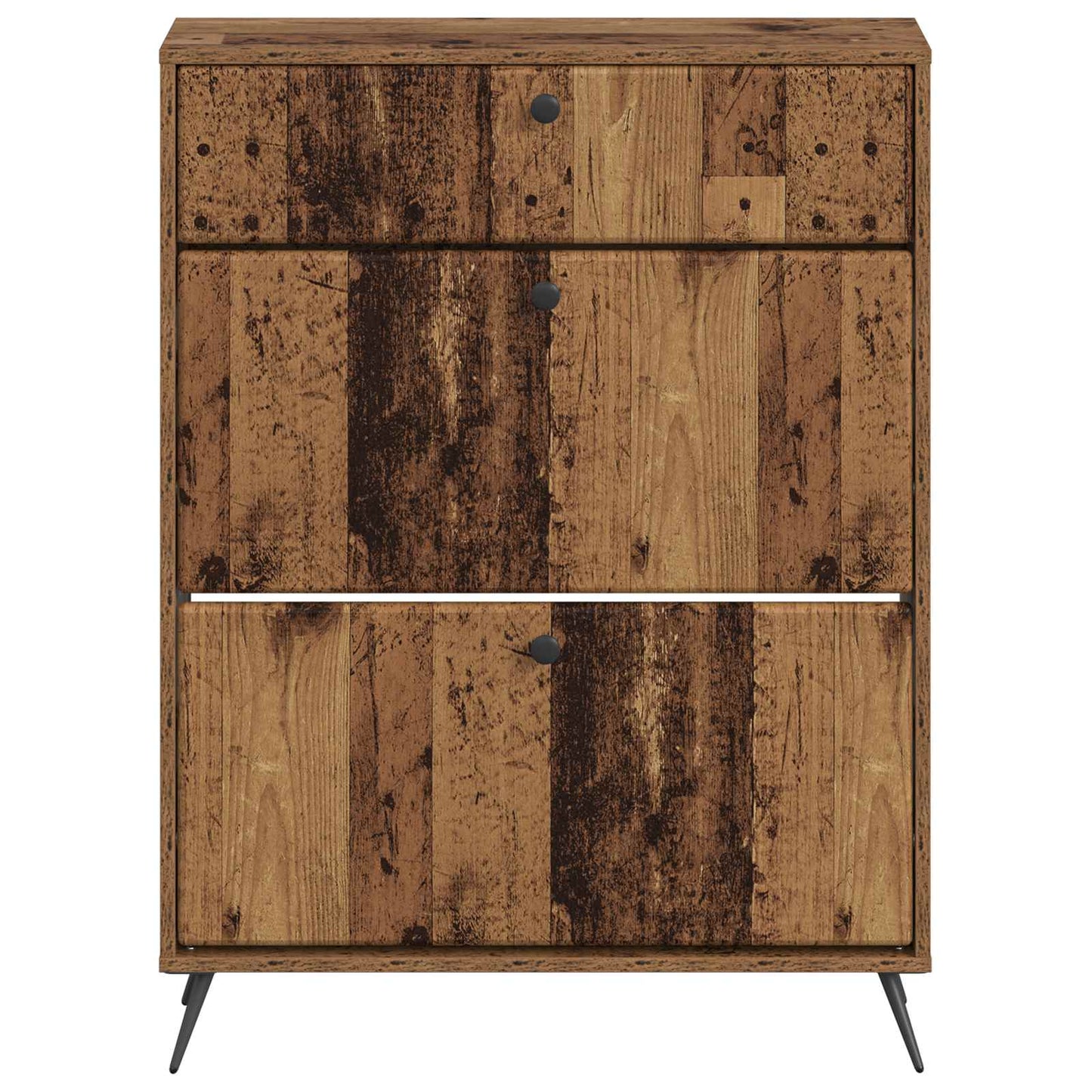 Shoe Cabinet BREDA 78 x 24 x 103 cm Engineered Wood Old Wood