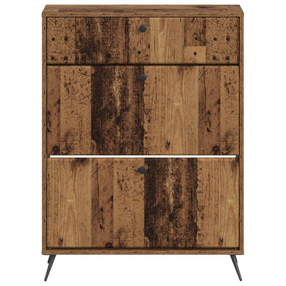 Shoe Cabinet BREDA 78 x 24 x 103 cm Engineered Wood Old Wood