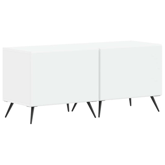 TV Cabinet White Engineered Wood