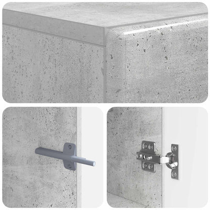 TV Cabinet Concrete Grey Engineered Wood