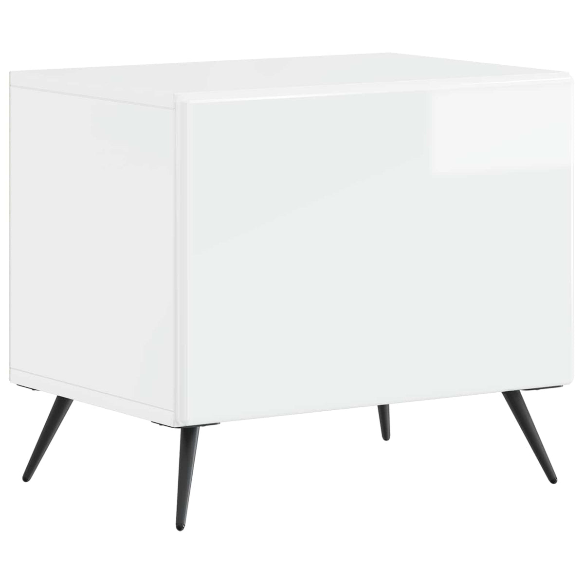 TV Cabinet High Gloss White Engineered Wood
