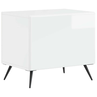 TV Cabinet High Gloss White Engineered Wood