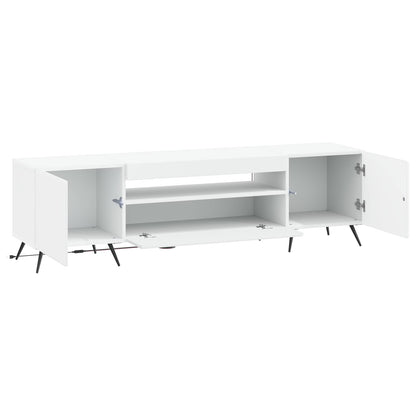 LED TV Cabinet White Engineered Wood