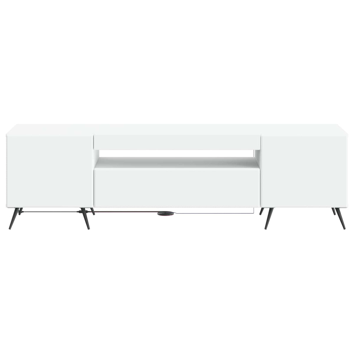 LED TV Cabinet White Engineered Wood