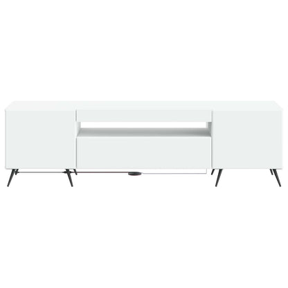 LED TV Cabinet White Engineered Wood
