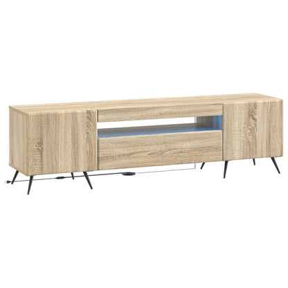LED TV Cabinet Sonoma Oak Engineered Wood