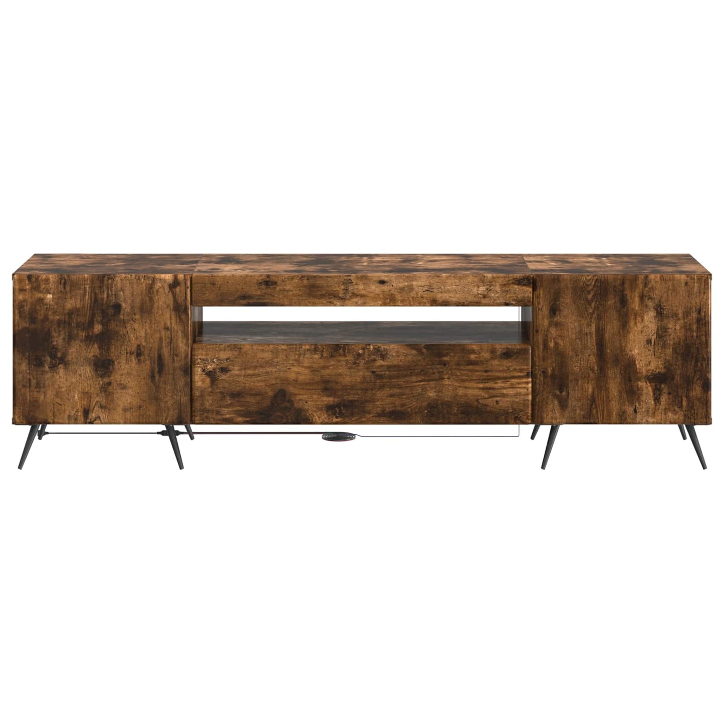 LED TV Cabinet Smoked Oak Engineered Wood