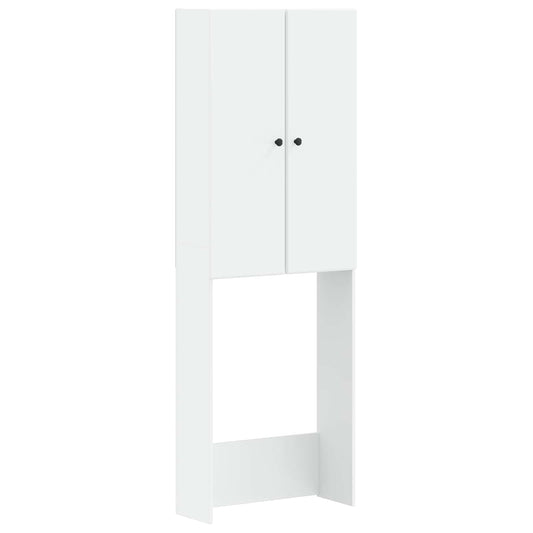 Toilet Cabinet BREDA White 66 x 25.5 x 190 cm Engineered Wood