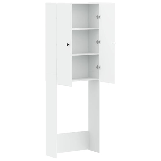 Toilet Cabinet BREDA White 66 x 25.5 x 190 cm Engineered Wood