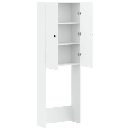 Toilet Cabinet BREDA White 66 x 25.5 x 190 cm Engineered Wood