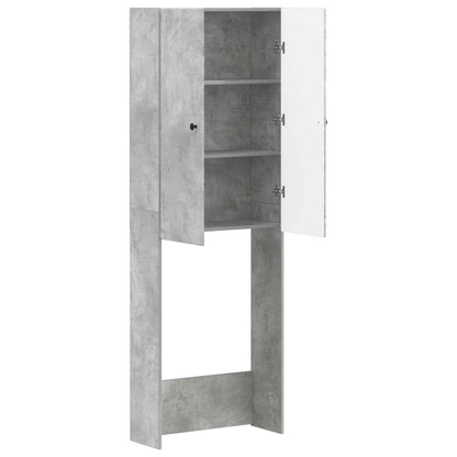 Toilet Cabinet BREDA Concrete Grey 66 x 25.5 x 190 cm