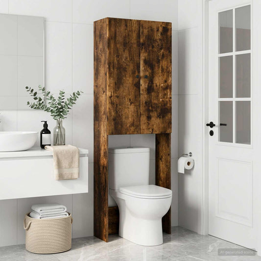 Toilet Cabinet BREDA Smoked Oak 66 x 25.5 x 190 cm