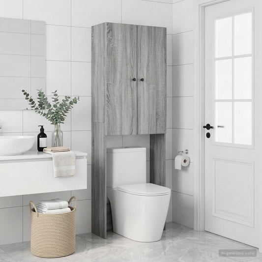 Toilet Cabinet BREDA Grey Sonoma 66 x 25.5 x 190 cm