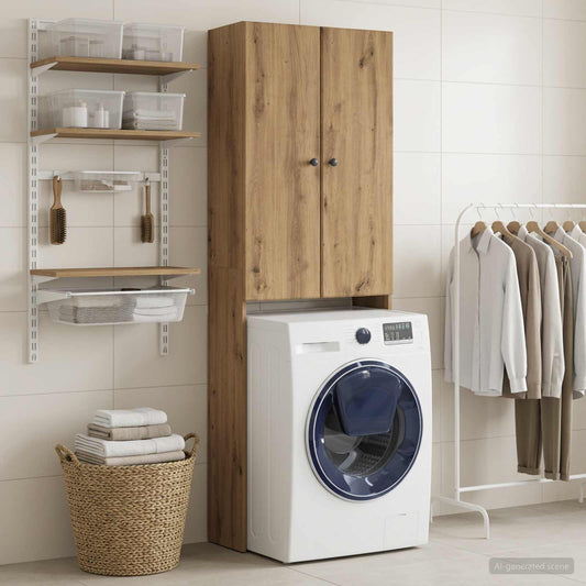 Toilet Cabinet BREDA Artisan Oak 66 x 25.5 x 190 cm