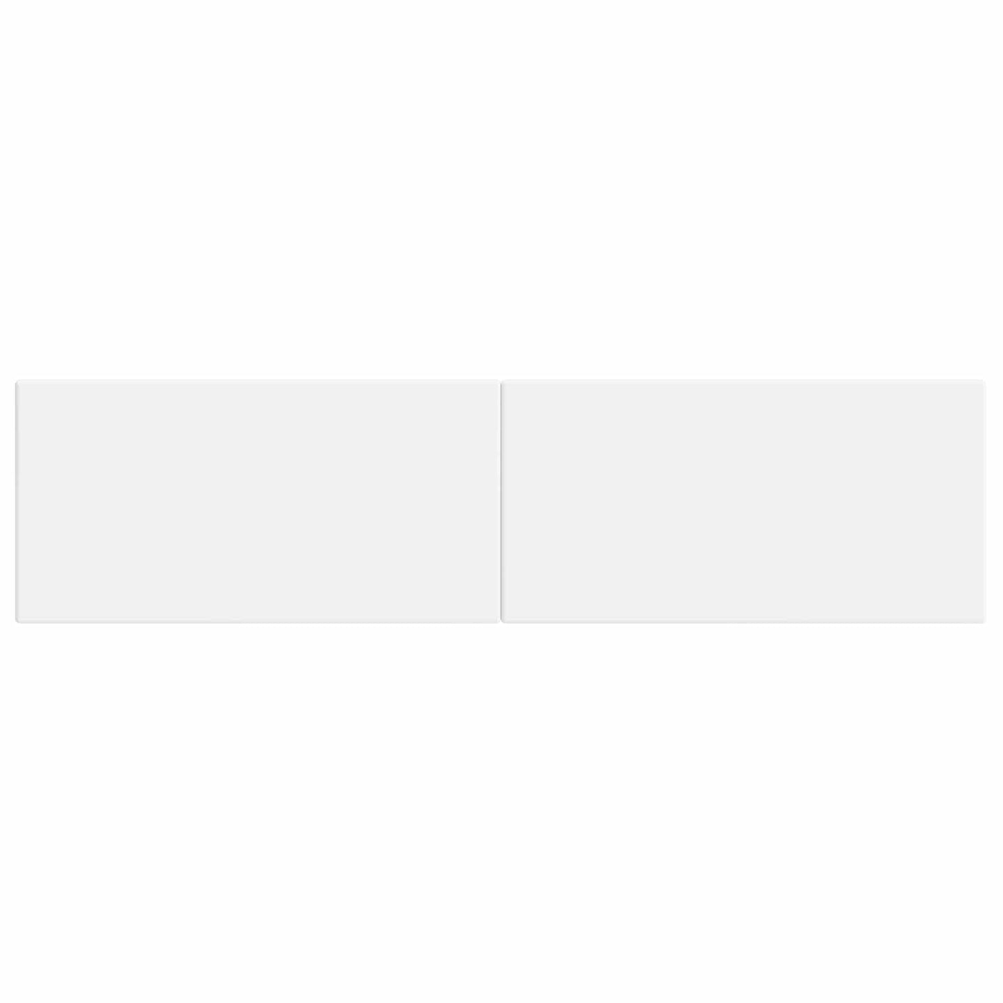 Wall-Mounted Headboard BREDA White Engineered Wood