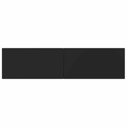 Wall-Mounted Headboard BREDA Black Engineered Wood