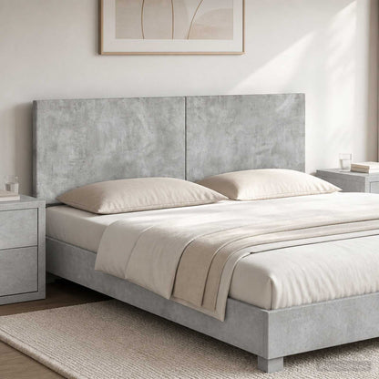 Wall-Mounted Headboard BREDA Concrete Grey Engineered Wood