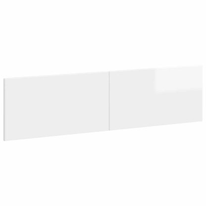 Wall-Mounted Headboard BREDA High Gloss White Engineered Wood