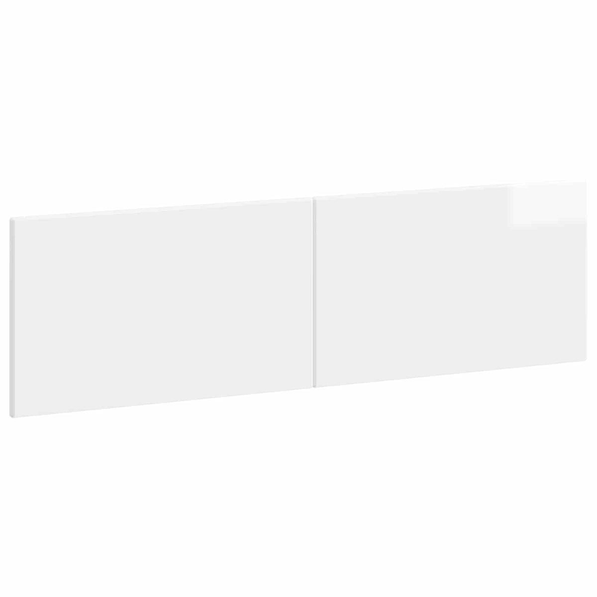 Wall-Mounted Headboard BREDA High Gloss White Engineered Wood