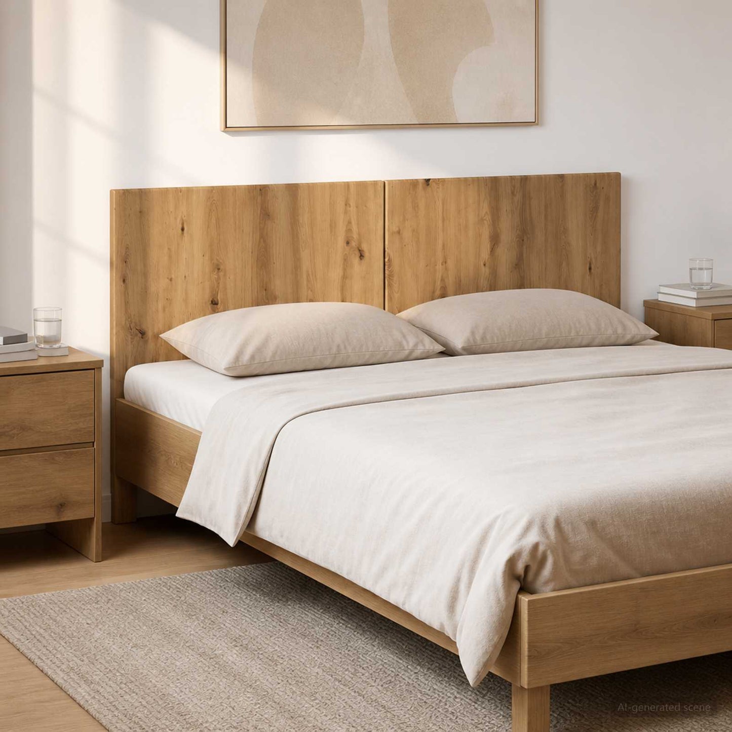 Wall-Mounted Headboard BREDA Artisan Oak Engineered Wood