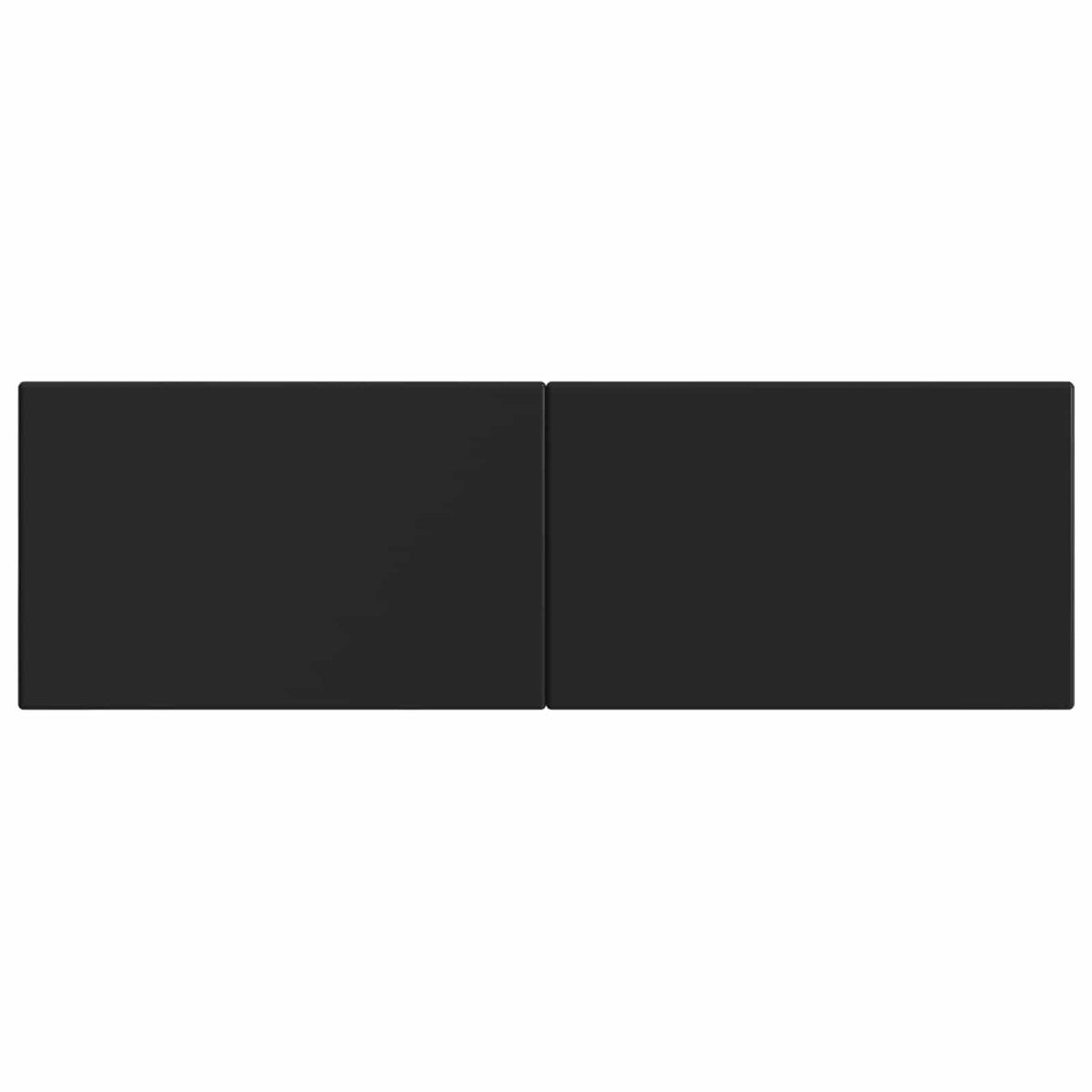 Wall-Mounted Headboard BREDA Black Engineered Wood