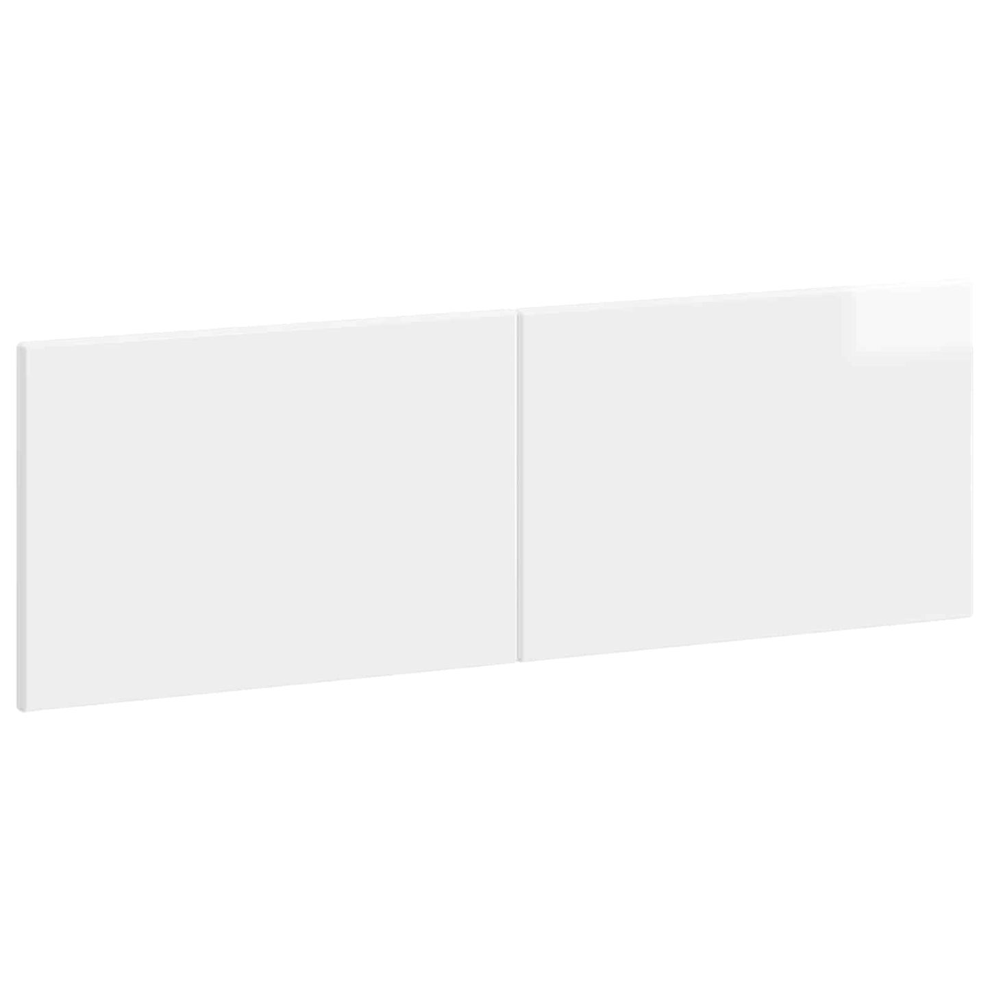 Wall-Mounted Headboard BREDA High Gloss White Engineered Wood
