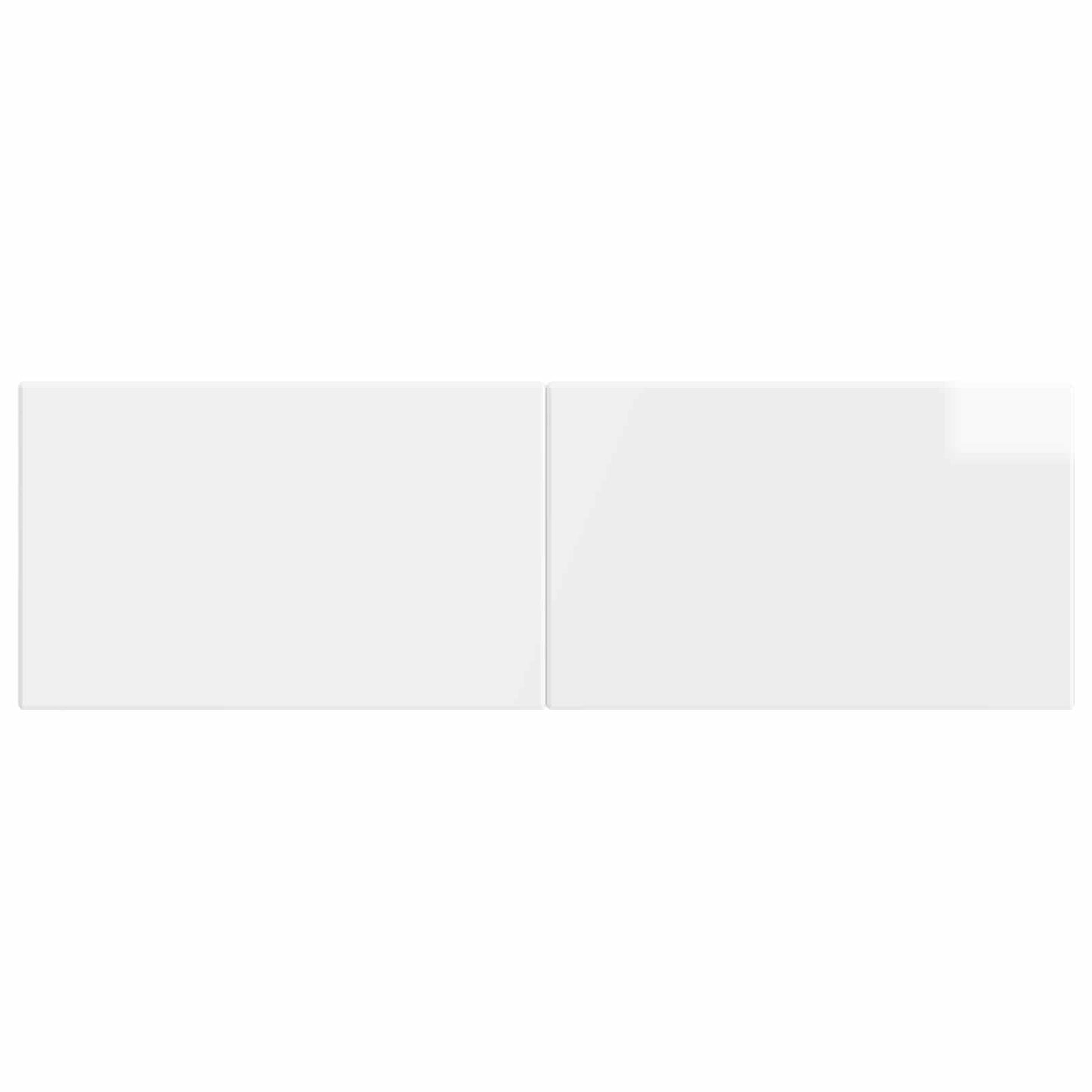 Wall-Mounted Headboard BREDA High Gloss White Engineered Wood