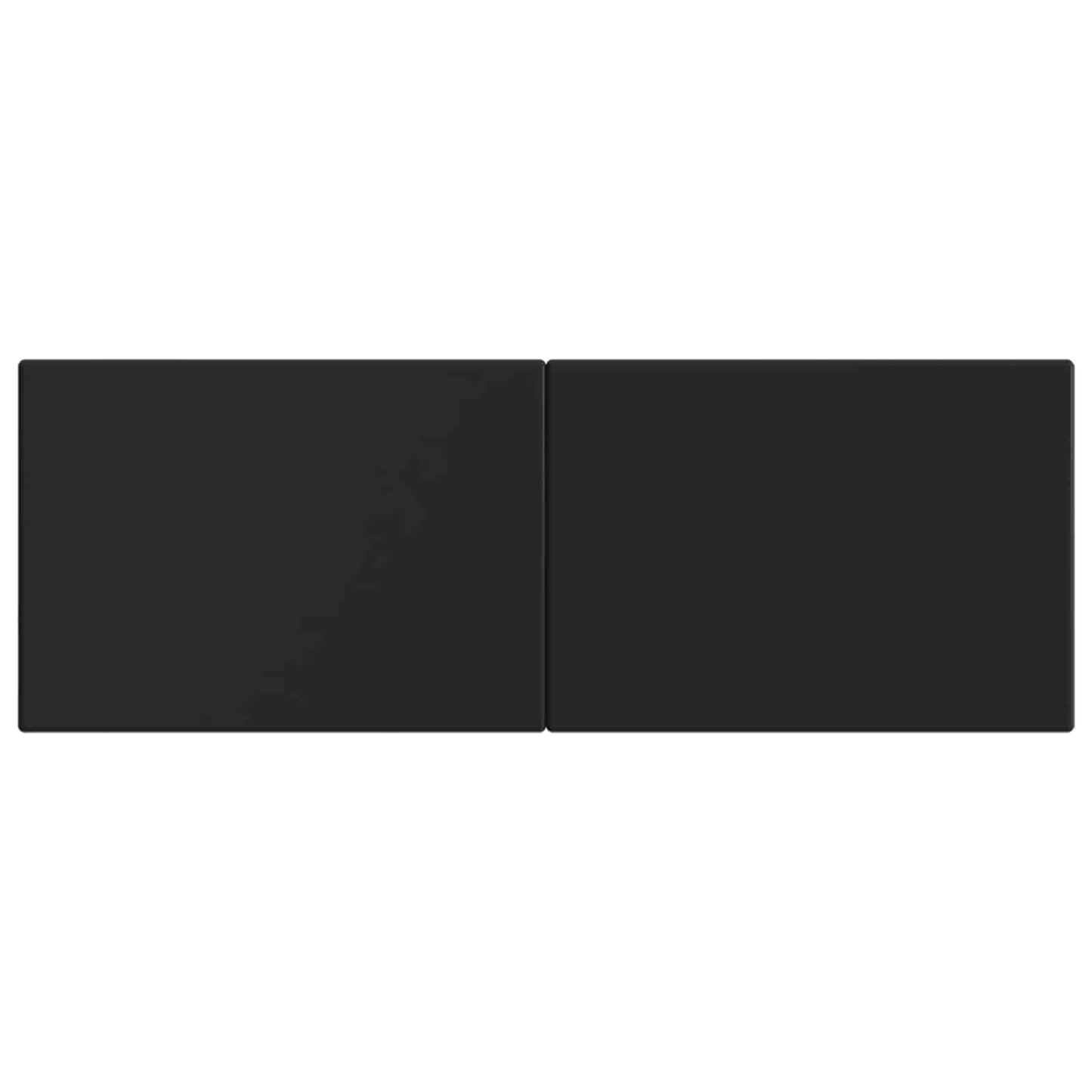 Wall-Mounted Headboard BREDA Black Engineered Wood