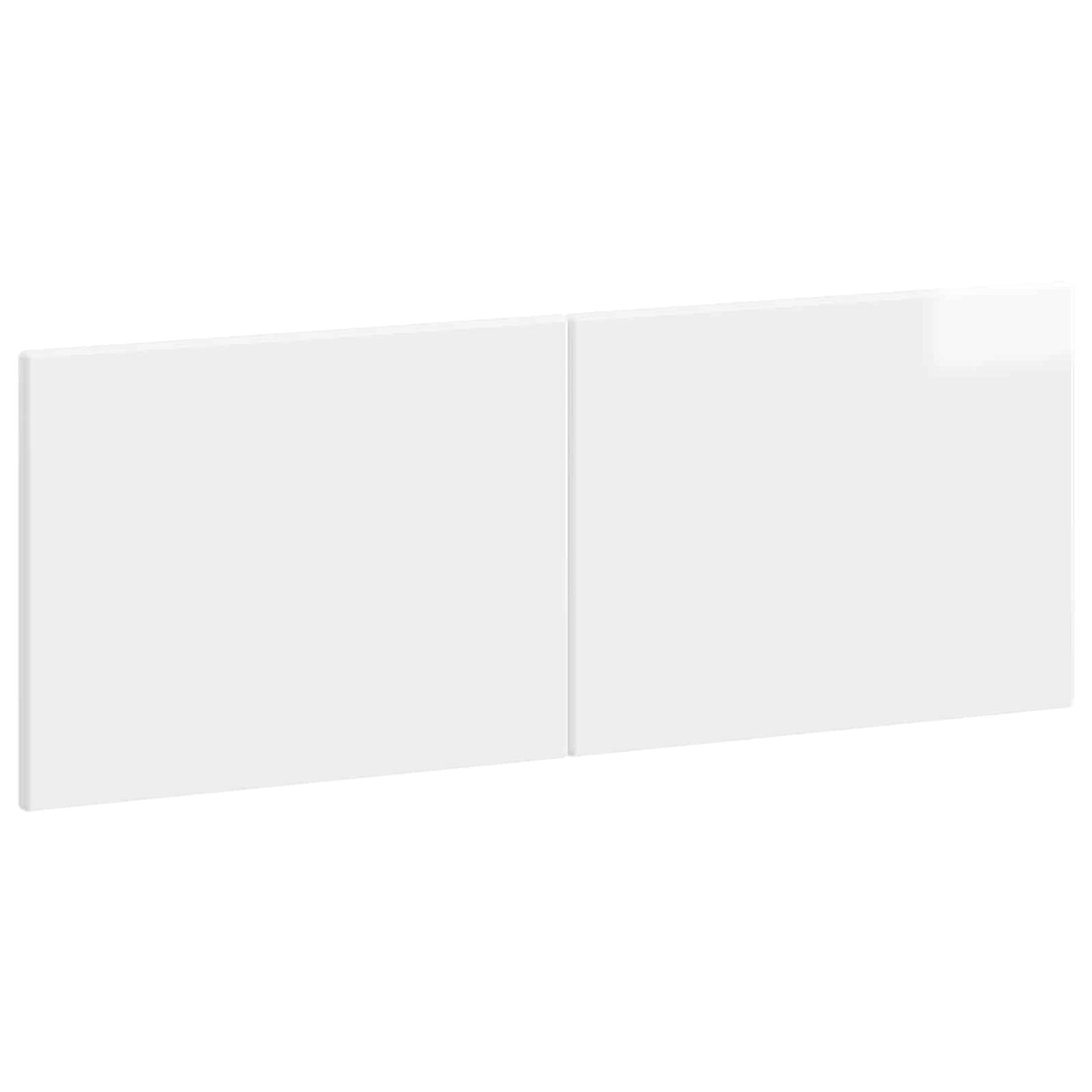 Wall-Mounted Headboard BREDA High Gloss White Engineered Wood