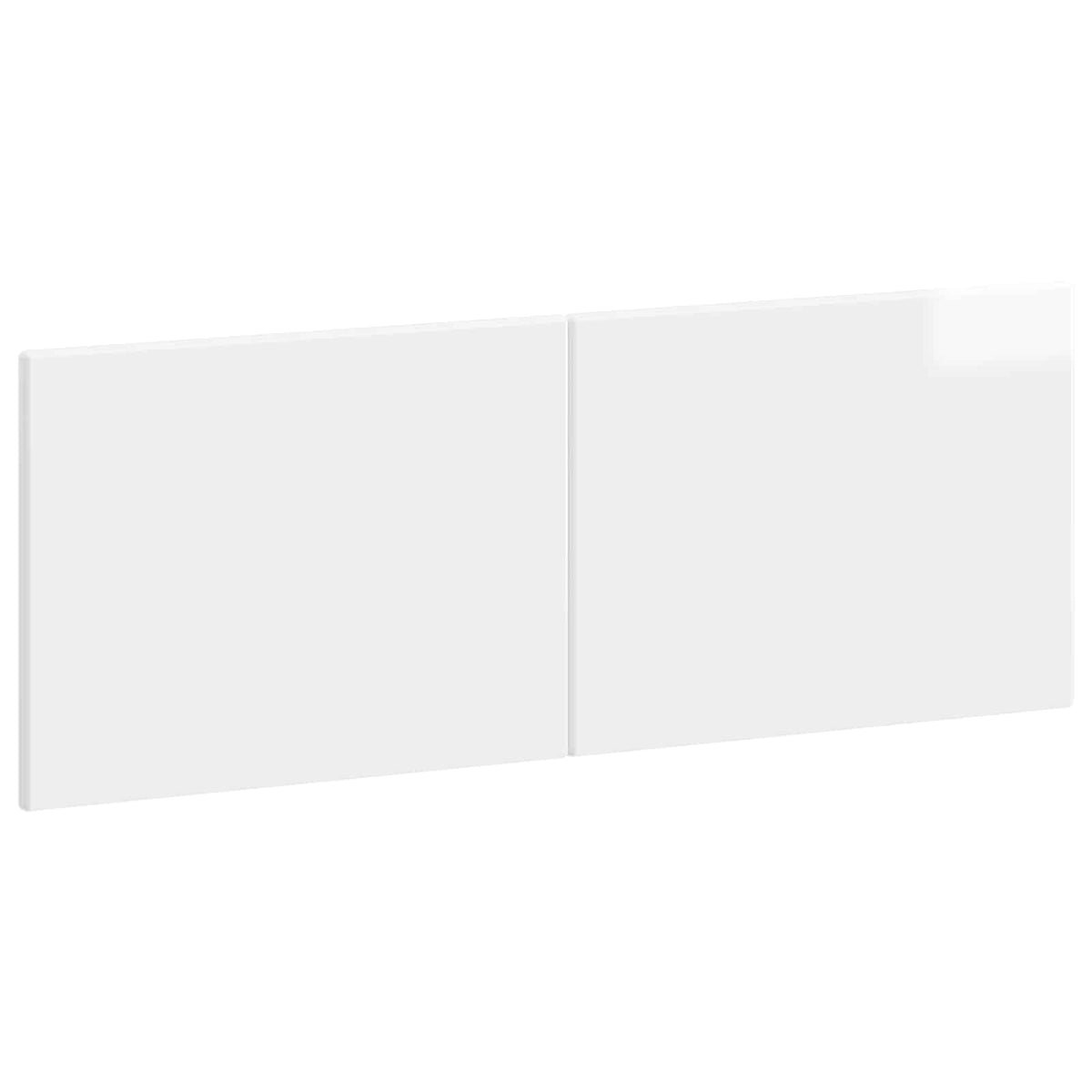 Wall-Mounted Headboard BREDA High Gloss White Engineered Wood