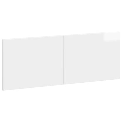 Wall-Mounted Headboard BREDA High Gloss White Engineered Wood