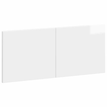 Wall-Mounted Headboard BREDA High Gloss White Engineered Wood