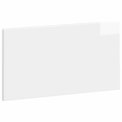 Wall-Mounted Headboard BREDA High Gloss White Engineered Wood