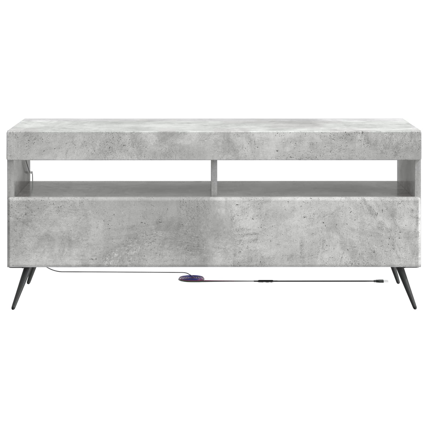 LED TV Cabinet Concrete Grey Engineered Wood