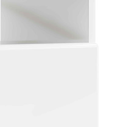 LED TV Cabinet High Gloss White Engineered Wood