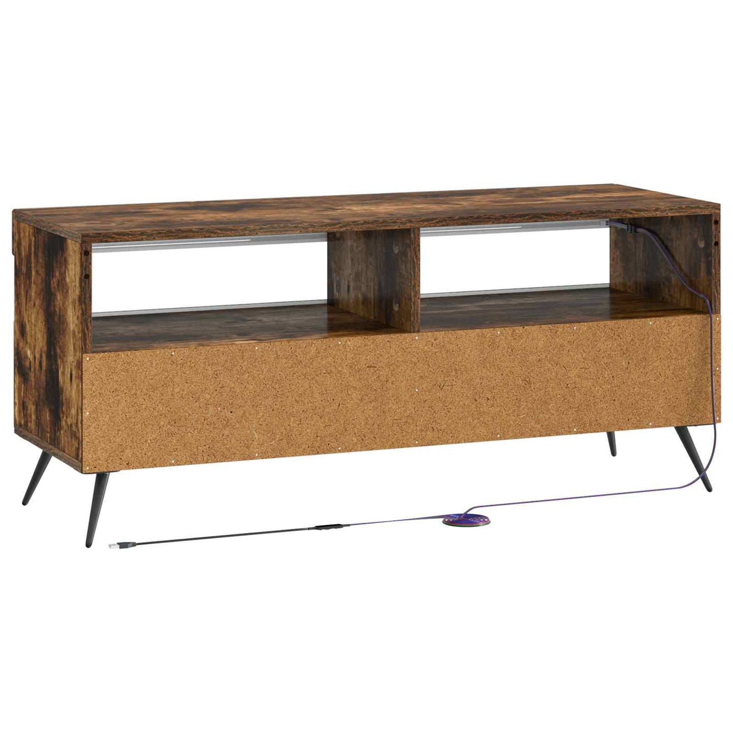 LED TV Cabinet Smoked Oak Engineered Wood