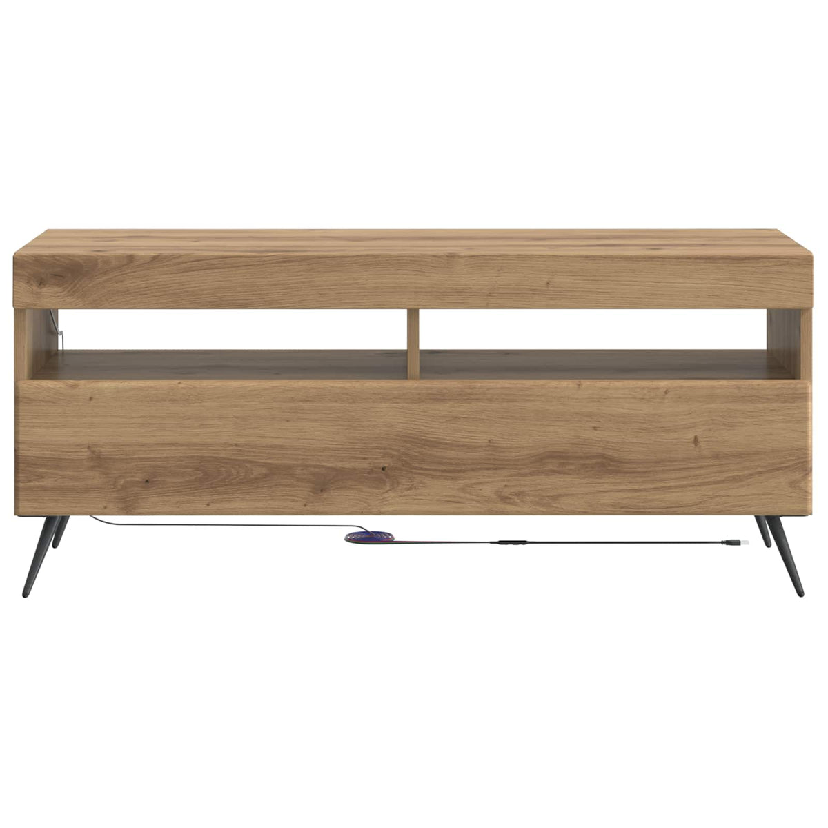 LED TV Cabinet Old Wood Engineered Wood