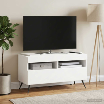 LED TV Cabinet White Engineered Wood
