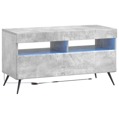 LED TV Cabinet Concrete Grey Engineered Wood