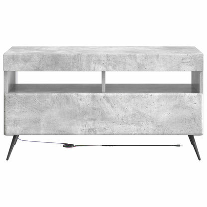 LED TV Cabinet Concrete Grey Engineered Wood