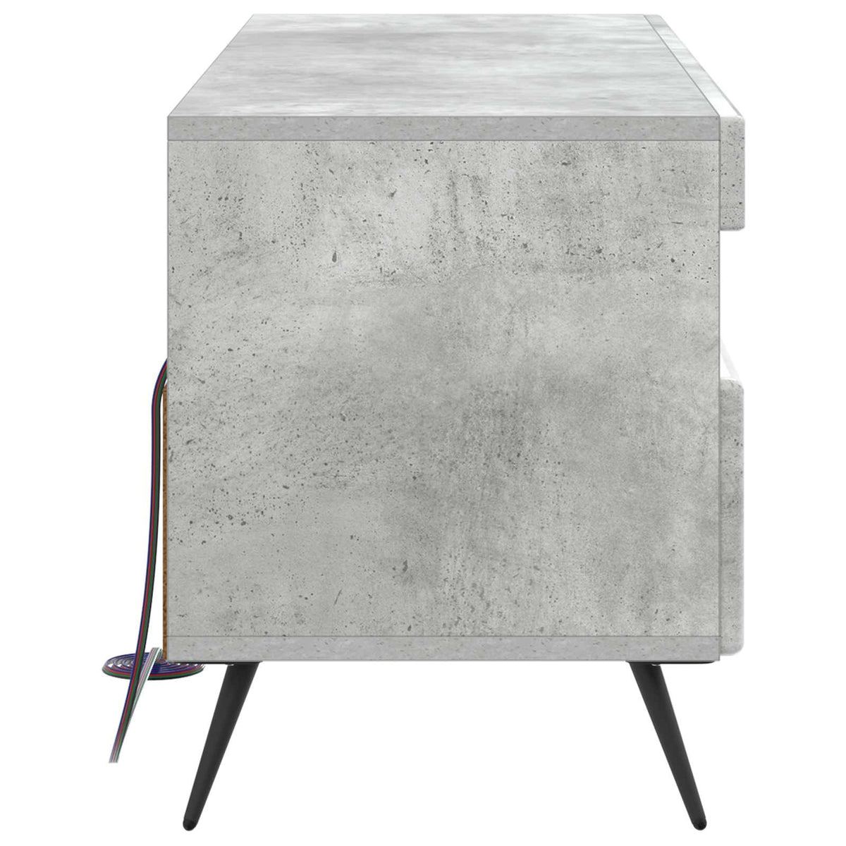 LED TV Cabinet Concrete Grey Engineered Wood