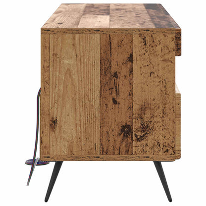 LED TV Cabinet Old Wood Engineered Wood