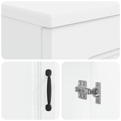 Bathroom Sink Cabinet UTRECHT White 59.5 x 31.5x 59 cm