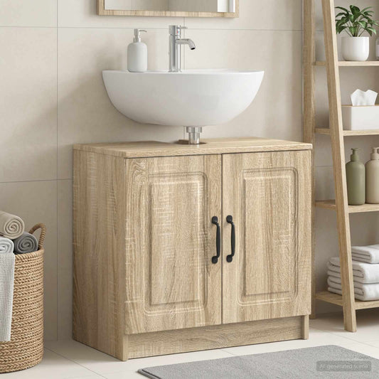 Bathroom Sink Cabinet UTRECHT Sonoma Oak 59.5 x 31.5x 59 cm