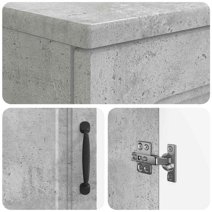 Bathroom Sink Cabinet UTRECHT Concrete Grey 59.5 x 31.5x 59 cm