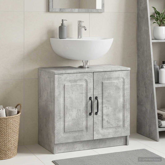 Bathroom Sink Cabinet UTRECHT Concrete Grey 59.5 x 31.5x 59 cm