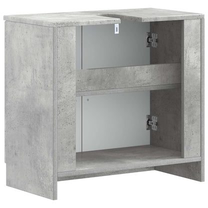 Bathroom Sink Cabinet UTRECHT Concrete Grey 59.5 x 31.5x 59 cm